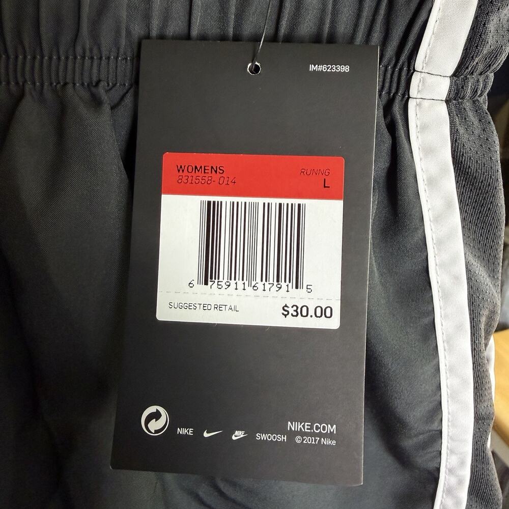 Nike Tempo Dri-FIT Women's Brief-Lined Running Shorts 831558 L Black Sports NWT - Picture 6 of 10